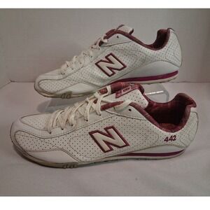 New Balance 442 Women's White Perforated Sneakers Size 10